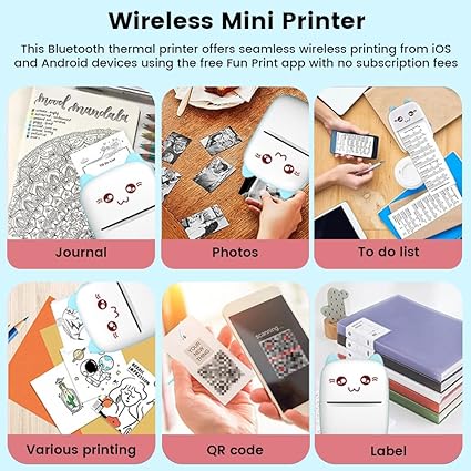 Mini Impresora Portátil Sin Tinta | Imprime Donde Quieras, Cuando Quieras